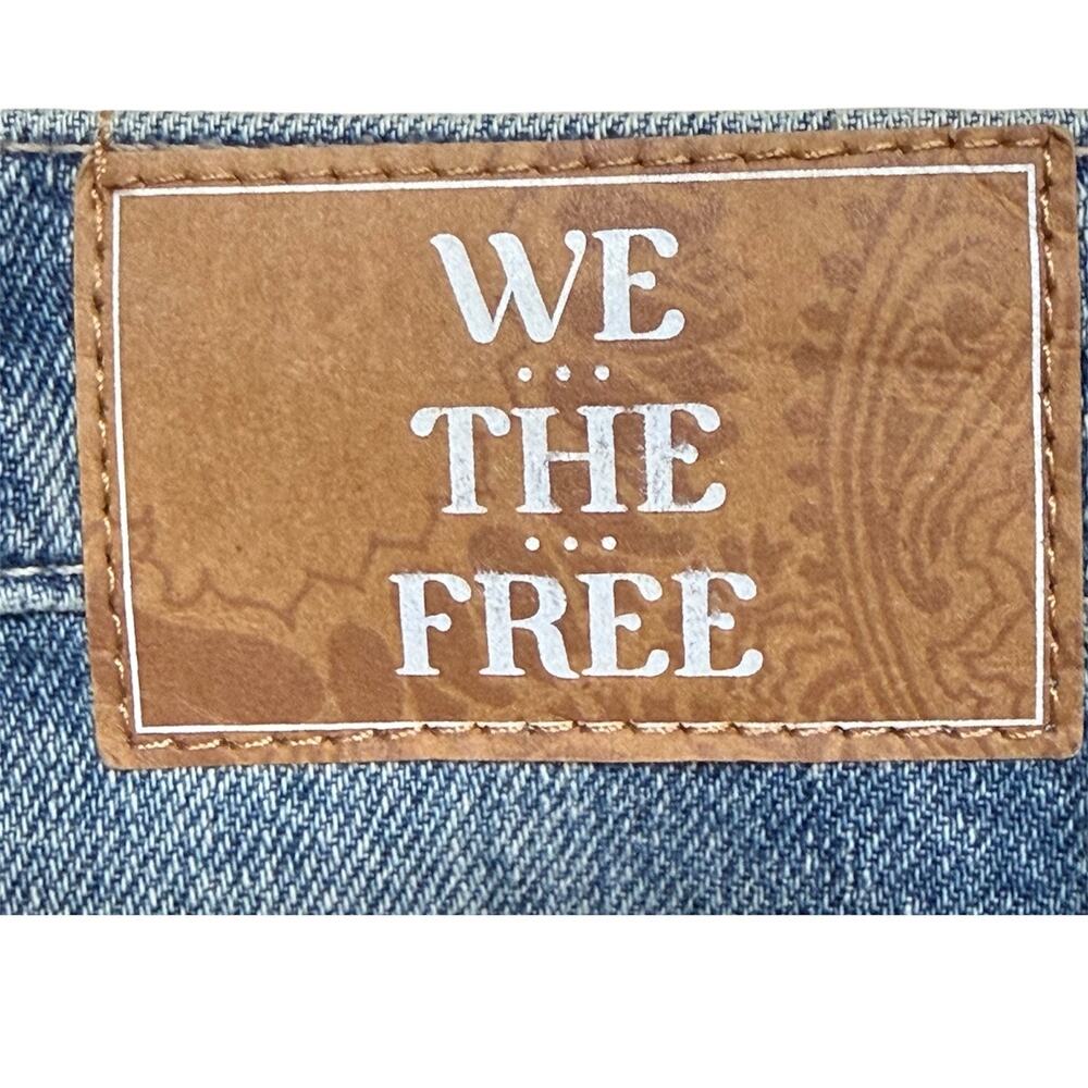 Free People We the Free Tinsley High Waist Straight Cargo Denim Jeans Size 26 - Picture 9 of 12